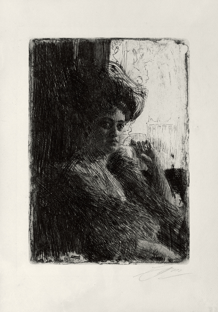  安德斯·莱奥纳德·佐恩 Anders Leonard Zorn —— 佐恩(素描) (6)